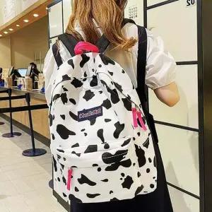밀크카우 백팩 패션 옥스퍼드 여학생 보호패드