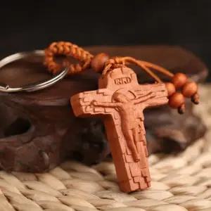 합격 십자가 인기 열쇠고리 예수님 키링 행운 (WFJSPZC)