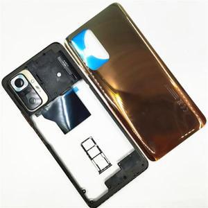 Xiaomi Redmi Note 10 Pro 4G M2101K6G 중간 프레임 + 배터리 뒷면 커버 Sim 카드 트레이 도어 용 전체 하