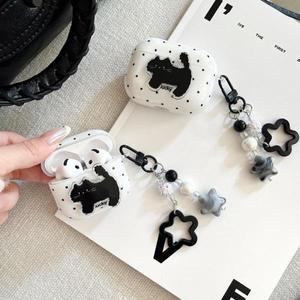 웨이브 포인트 블랙 캣 삼성 버즈 fe 이어폰 케이스 갤럭시 2프로 보호 버즈라이브 버즈2용