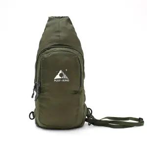 접이식 경량 슬링백 생활방수 여행 보조 가방 카키