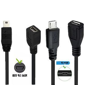 USB 2.0 미니 마이크로 연장 코드 수-암 t-포트, 5핀 공용 전송 마스터 데이터 충전 케이블 M-F 3m 5m