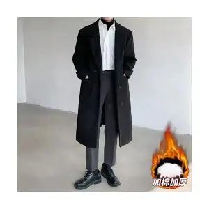 남자정장재킷 트렌치 정장 칼라 모직 코트 의법 하프 겨울 기모 도톰 빅사이즈 원템4