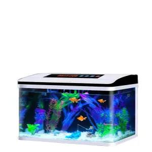 스마트 수족관 무환수 유리 LED 고투명 필터 AF-385 곡유리 어항 02. 항온 (조경