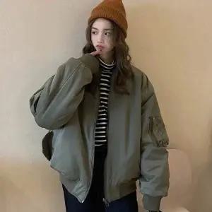 겨울스타일 캐주얼 점퍼 양털 항공 여성 겨울 양면 패션 (WFK9JM1)