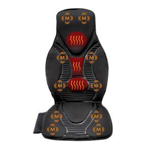 FIVE S FFS8816 마사지 시트 쿠션, 온열 마사지기, 목, 어깨, 등/허리, 허벅지를 위한 10가지 노드, 집, 사무실(블랙)