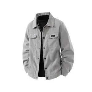 록쉬블몰 남성 바람막이 점퍼 가을 겨울 무스탕 캐주얼 코트 빅사이즈 재킷 멀티 포켓 상의 빈티지 HO4