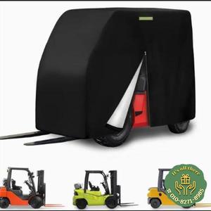 방진 지게차 커버 모든 날씨 사용 방수 다기능 지게차 레인 커버 눈 및 방풍 야외 지게차 커버