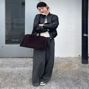 셀렙샵에디션 celebshopedition 25FW 기모 스트라이프 랩 스커트팬츠