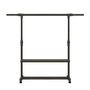 자취방 스탠드 원목 수납 랙 미니 옷 옷걸이 높이조절 키낮은행거