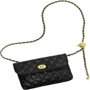 여성용 야메이즈 PU 가죽 체인 벨트 가방 - 크로스바디 허리 패니 팩 탈부착 여성 이브닝 미니 핸드백