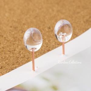 100개/박스 0.9x1cm 투명 플라스틱 원형 헤드 압정 지도 호환  나무 핀보드 펠트 드로잉 핀