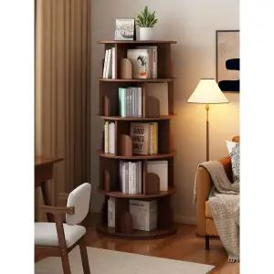 회전책장 코너 책꽃이 서재 원목 북케이스 철제 틈새 이동식 원형 회전형