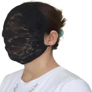 웰순 레이스 에어리 페이스 커버 반다나 마스크 프로텍티브 풀 메시 선 프로텍터 원근법 헤드웨어 프라이빗