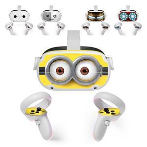 Oculus Quest 2 VR 헤드셋 컨트롤러 용 비닐 스킨 스티커 PVC 데칼 Meta 액세서리 귀여운  랩 커버