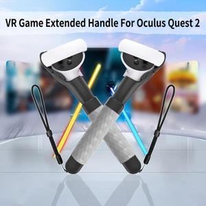 Meta/Oculus Quest 2용 1쌍 확장 핸들 VR 게임 액세서리 Beat Saber 경험을 위한 컨트롤러 그립