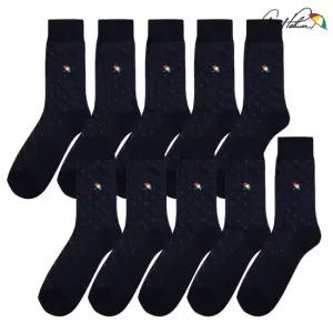 아놀드파마 남자정장양말 구두 양복 발목긴 신사용 장목 양말 10족 세트 국산