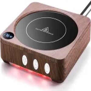 하우스 젬 머그 워머 - 온도 디스플레이가 있는 책상용 36W 커피 2-12시간 자동 차단 스마트 캔들 이상적인