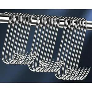 정육점 맛보기 고기걸이 S고리 바베큐 두꺼운 6mm-18cm 20개