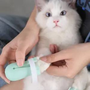 밸크러발커버 고양이부츠 목욕 밸크러 발톱 할큄방지커버 부드러운 (WFKAS8U)