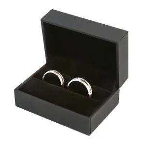 사각블랙케이스 커플링보관함 쥬얼리 사각 프로포즈 반지하드케이스 깔끔 (WFKASCJ)