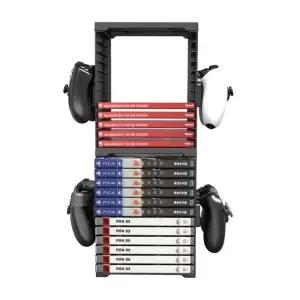 타이틀 스토리지 진열대 24pcs 거치 dvd선반 정리 수납장 지진열대