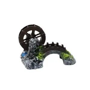 어항장식 물레방아 산소공급 트럼펫 연결교 산소 수조 작은