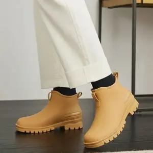 [라일리] Rly 남성 3컬러 부드러운 니트 레인부츠 앵클부츠 장  44242982)