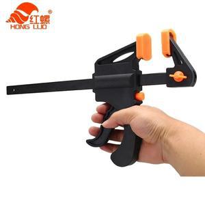 목공 작업 바 F 클램프 클립 키트  래칫 릴리스 속도 짜기 DIY 가제트 핸드 툴