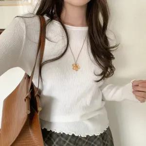 나리제 웨이브 슬림 니트