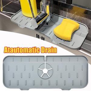 싱크 스폰지 배수 랙 실리콘 주방 수도꼭지 매트 접이식 스플래시 포수 욕실 수조 보호