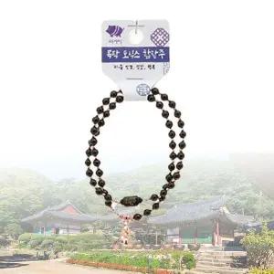[하프클럽/]불교용품 팔찌 오닉스 목탁 안정 화해 띠 염주 돼지
