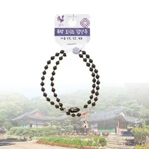 [하프클럽/]불교용품 팔찌 오닉스 목탁 안정 화해 띠 염주 닭