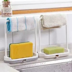 ( )행주걸이 수세미 거치대 주방 싱크대 수납 정리 보관