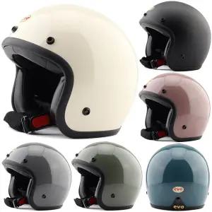 클래식 소두핏 빈 녹색 헬맷 바 풀페이스 기 바이크 S 페이스 레트로 반모 유백색 오토바이 실버