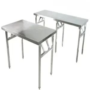 접이식 스테인리스 테이블 조리대 작업대 베이킹 간이 스테인레스 보조 탁자 포차 술집 원형