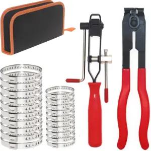 RUITONDA 22종 범용 CV 조인트 부트 클램프 플라이어 키트 (CV 밴드 20개 크림프 및 이어 포함) 대부분의