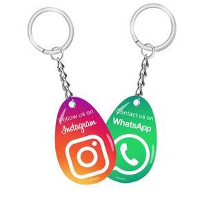 13.56MHz NTAG215 NFC 태그 RFID 키링 스마트 카드 대용량 메모리 인스타그램 왓츠앱 구글용