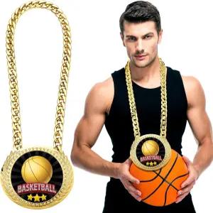 톤디아모 스포츠 MVP 턴오버 체인 6인치 빅 골드 챔프 상 목걸이 야구 농구 축구 소프트볼 배구 대회 상품