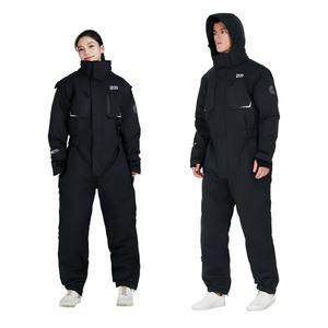 방풍복 패딩 우주복 겨울 라이딩 허리 저퍼 복 작업복 스키복 일체형 방한복 낚시복 조절 배달