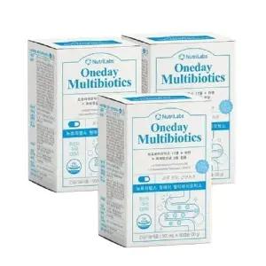 뉴트리랩스 원데이 멀티바이오틱스 500mg x 60캡슐 2+1 총3