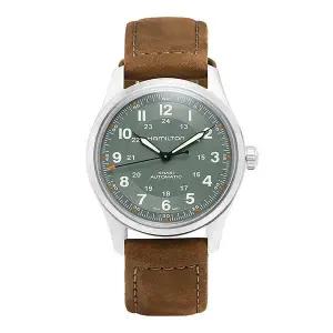 해밀턴 시계 H70205860 카키 필드 티타늄 남성가죽시계