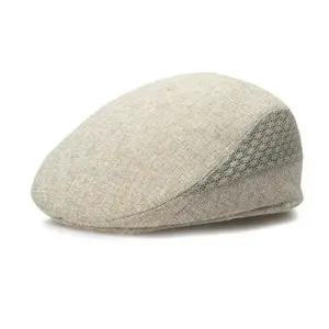 중년 아저씨 남성 린넨 여름 헌팅캡 베레모 모자