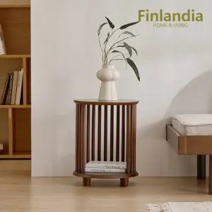 핀란디아 소울 원목 침실 거실 원형 협탁