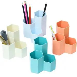 멀티 펜홀더 사무실 책상 문구 필기구 정리 펜꽂이 볼펜 색연필 화장대 브러쉬 거치대