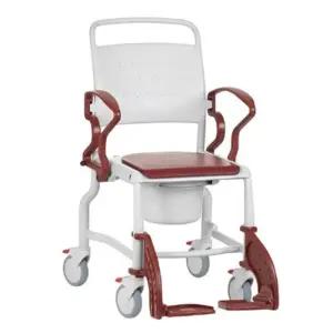 목욕의자 이동식 좌변기 BONN 레드 노인용 환자용 간병용품 욕실 화장실 샤워실 실버용품