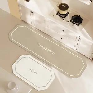 키친 주방매트 씽크대 패브릭 발판 바닥 체크 얼룩 미끄럼방지 논슬립 발닦개