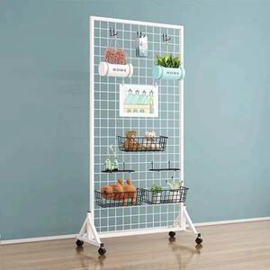 이동식 전시 네트망 타공판 미술 철제 다용도 선반 메쉬망