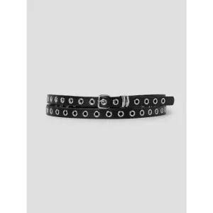 [에잇세컨즈] 아일렛 두줄 벨트  블랙 (35618OWYN5)