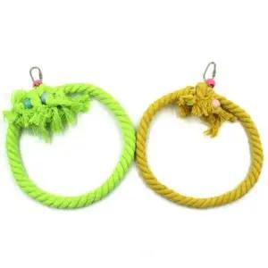 [하프클럽/]새장용품 앵무새 장난감 스탠드 그네 링 소형 앵무새로프